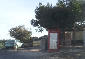 A Kamana Bedouin village neighbourhood mailbox